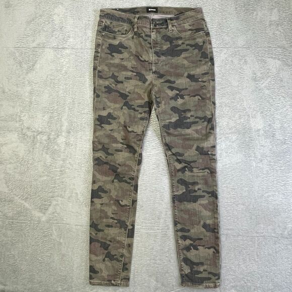 Hudson Barbara High Waist Skinny Jeans Women's Size 31 Camo Causal Chic Luxury - Picture 12 of 13